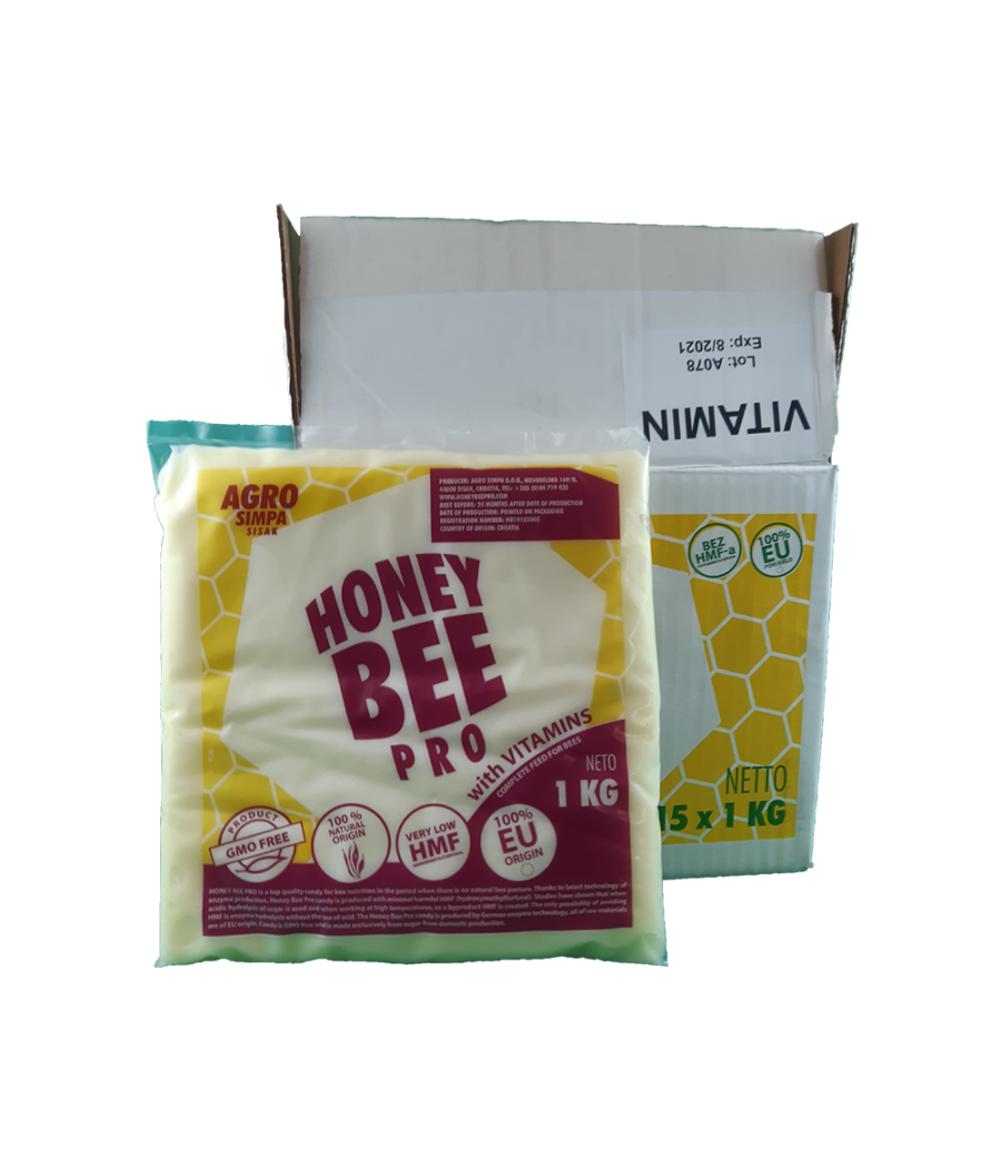 Hrana de albine Honey Bee Pro VITAMINE - 1kg.