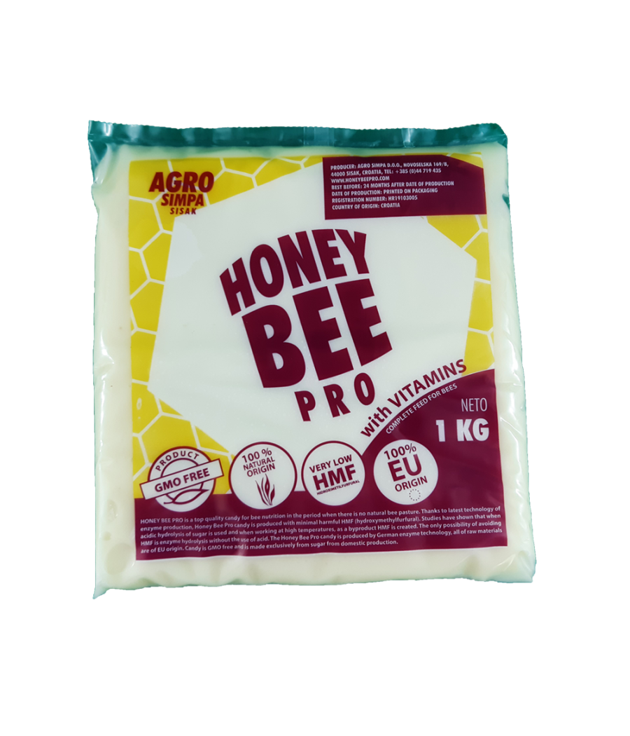 Hrana de albine Honey Bee Pro VITAMINE - 1kg.